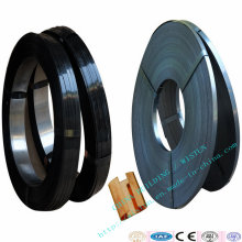 Blue/Black Wax Coated Flat Steel Packaging Straps Band, Packing Clasp